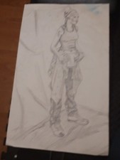 Life sketch of woman  Approx A3