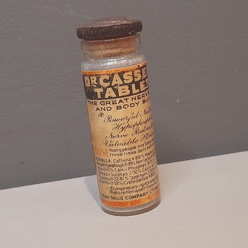 Small antique pill bottle - antique, dr