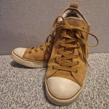 Ugg Australia Women's Sneakers Evera Chestnut Suede Fur Lined UK Size 9.5