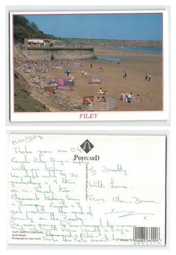 Postcard filey beach north - postcard,