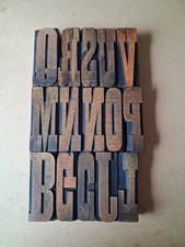 Vintage WOODEN Letterpress