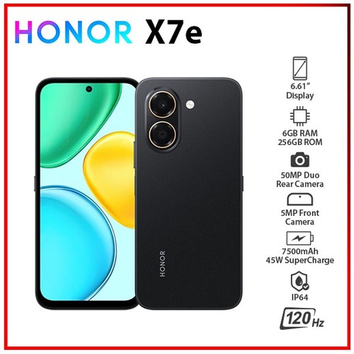 Honor x7e 6gb 256gb black - x7e, 6gb+256gb