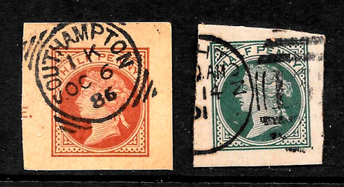 Postal stationery qv - gb, –