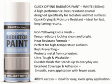 400ml White Radiator Quick Dry