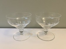 2 Vintage 1950s Mid Century Champagne Cocktail Martini Margarita Sorbet Glasses