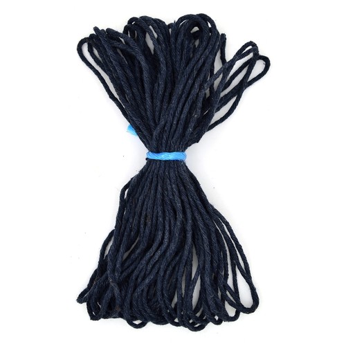 Premium navy blue macrame cord - navy,