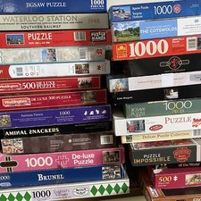 Jigsaw Puzzle Bundle x15 Joblot 200 500 1000 Piece Christmas Hobby Unchecked