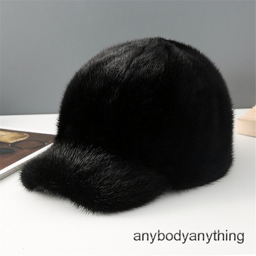 Men real mink fur hat - men's,