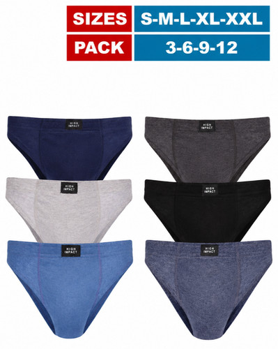 Pack 12 mens briefs - of, 6