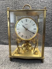 Kundo Kieninger Obergfell Mantel Clcok Glass case - Wind up - Spares Or Repair