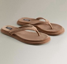 Zara Flat Velvet Size 6 Sandals