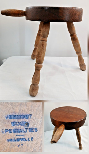 Vtg legged milking stool - 3,