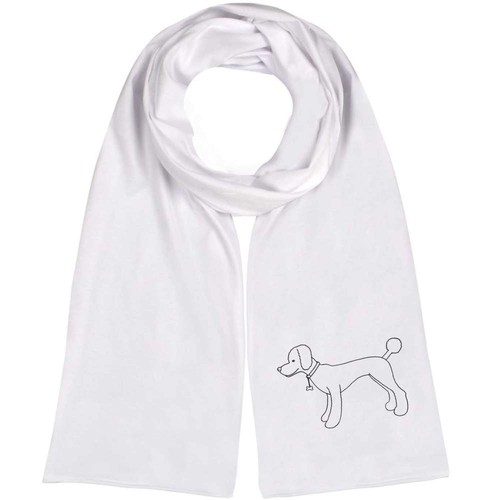 Poodle dog lightweight scarf - 'poodle,