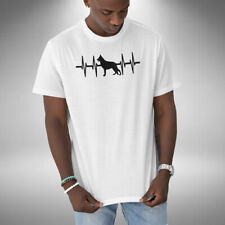German Shepherd HeartbeatT-Shirt Funny Dog Puppy Owner Animal Lover Small to 5XL