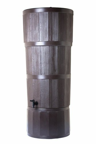 150l woodgrain effect polybutt - 150l,