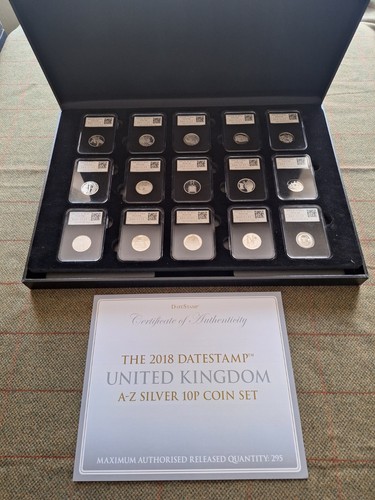 2018 10p coins silver proof - coins,