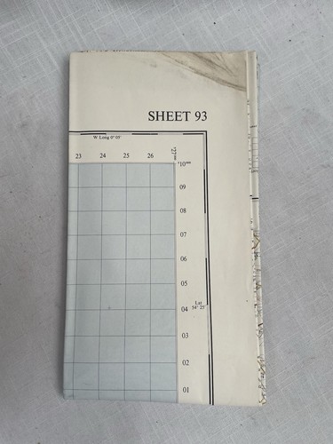 Vintage ordnance survey map - survey,