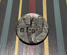 Vintage Soviet Russian Moscow Kremlin Pewter Paperweight 1970s