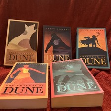 Dune Books 1-5 (Dune,Messiah,Children Of, God Emperor Of & Heretics Of)