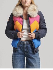 Vintage Retro Superdry Bomber Jacket Size Small /10/12