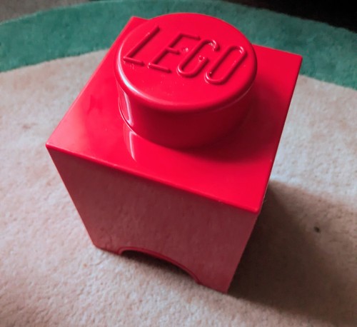 Lego 1x1 red storage - red,