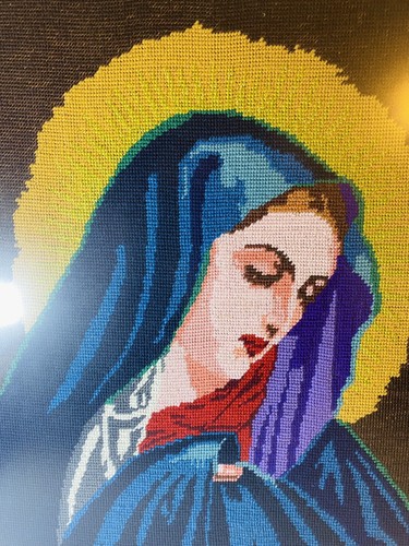 Mcm needlepoint holy mary - needlepoint,