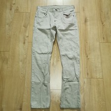 G Star New Radar Slim COJ Mens W34 L34 Cream Beige Button Denim