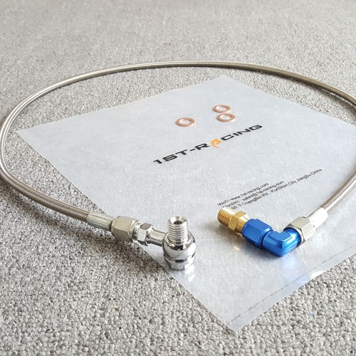Braided turbo oil feed - braided,