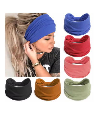 Wide turban headband knot - turban, hair