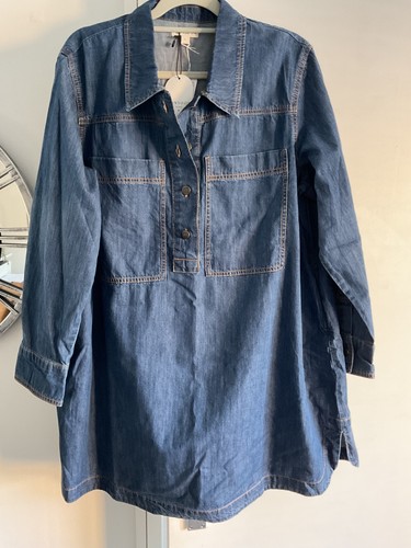 Monsoon denim dress - /, top