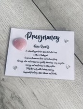 Pregnancy rose quartz heart - pregnancy,