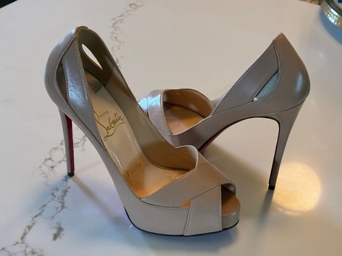 Christian louboutin beige - louboutin, peep