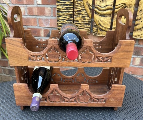 Vintage wooden wine rack for - for, 6
