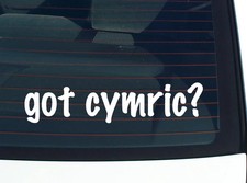 got cymric? CAR DECAL BUMPER