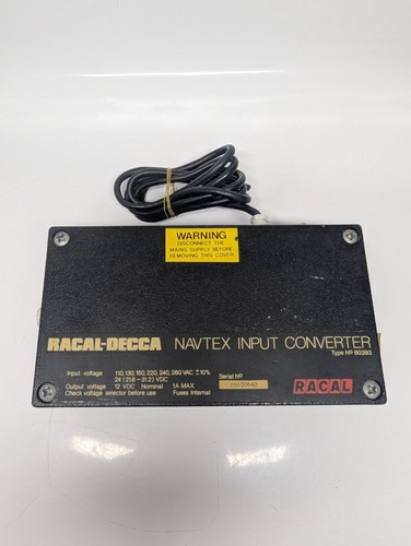 Racal 80393 12vdc navtex input - racal,