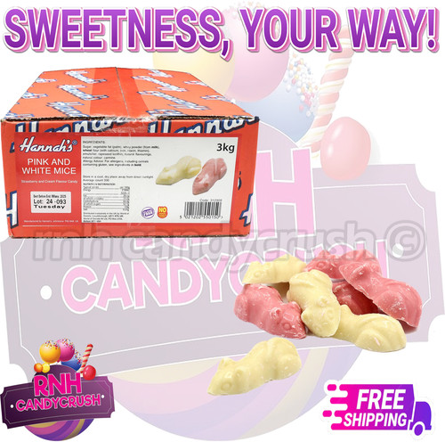 1kg pink and - mice, retro