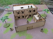 28mm Set I Double Adobe House & Compound Desert Africa Cowboy Scenery Buildings 
