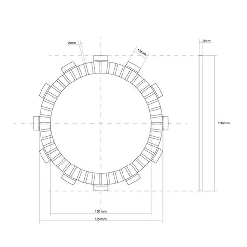 Single clutch disc crank fcc - crank,