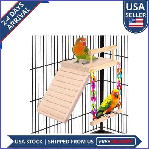Bird perch swing - cage, platform