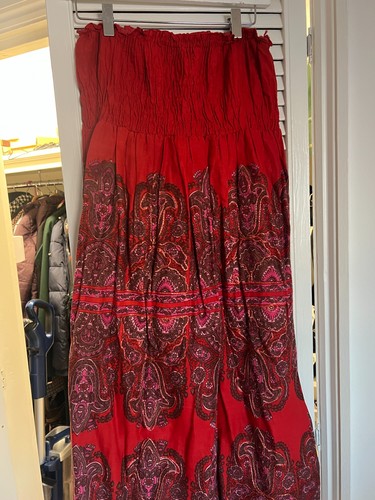 Red gypsy style dress size - red,