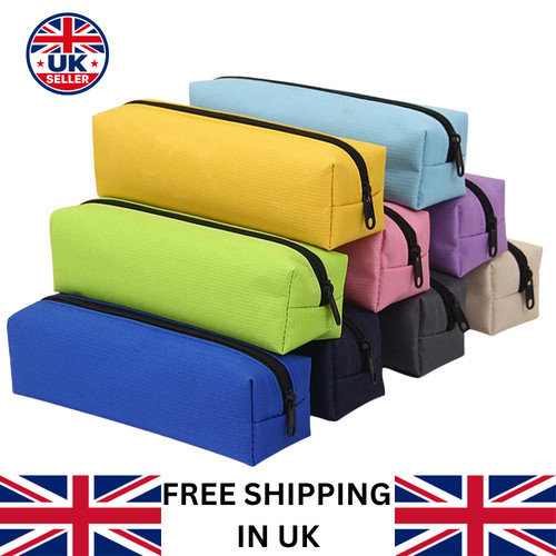 Portable large pencil case zip - portable,