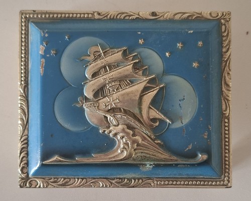 Vintage box covered - vintage, (1950s),