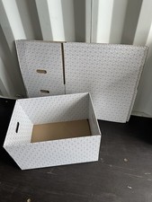 Esselte Large Storage Box Without Lid Pack Of 3 Home Or Office Storage Cardboard