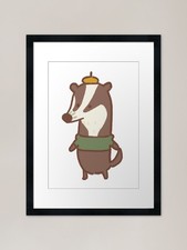 Artist Badger Framed Art Print