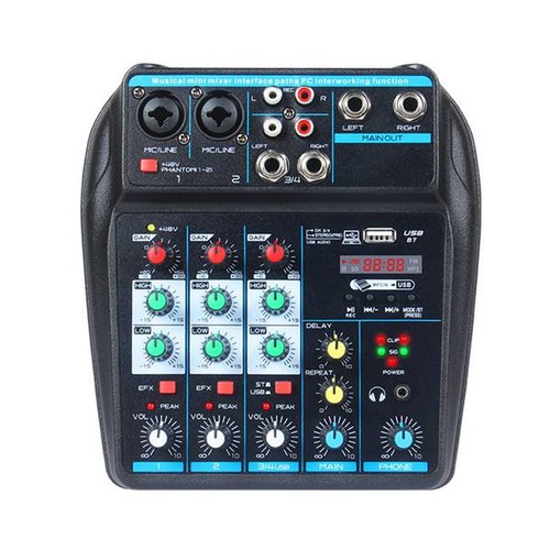 Channel mixer bluetooth dj - mixer,