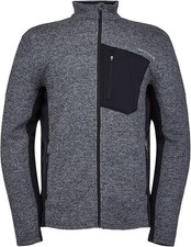 Men's SPYDER Bandit Full Zip Grey & Black Mid-layer Polar Fleece - size XL