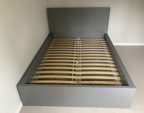 Ikea malm double bed frame - frame, in
