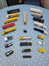 Diecast Model Trucks-15 Truck-Trailers-4 Truck Tractors-2 Tow Trucks-All Unboxed