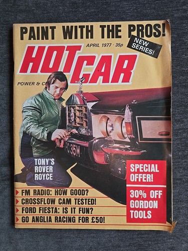 Hot car magazine april - car, 1977