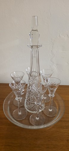 Vintage cut glass - glass, liqueur